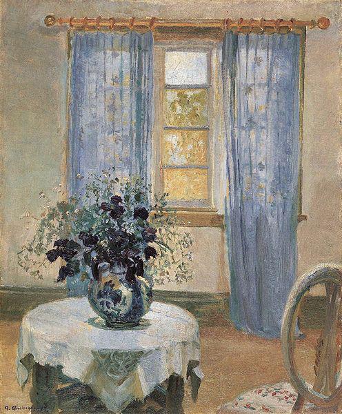 Anna Ancher Blue Clematis in the Artist's Studio China oil painting art